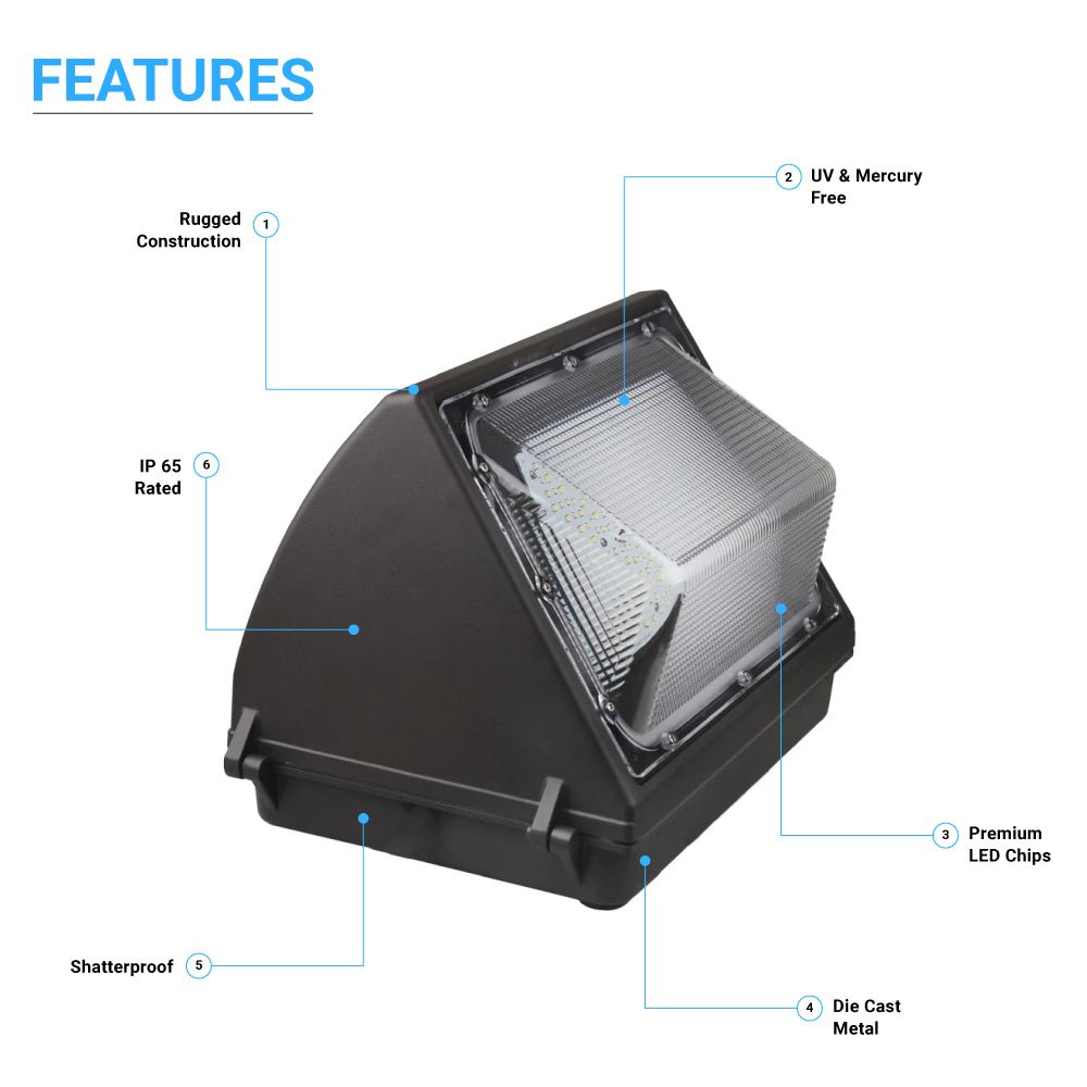 Wen Lighting LED Outdoor Wall Pack
