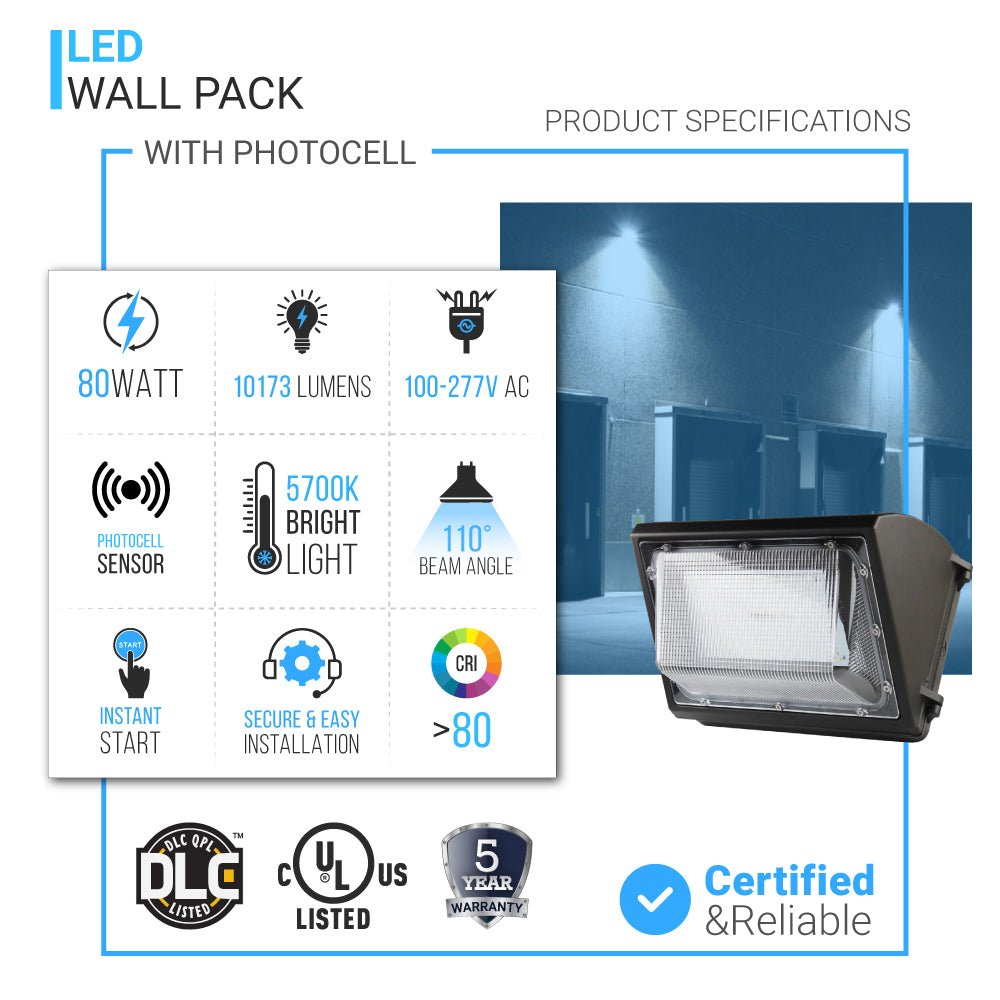 Wen Lighting LED Outdoor Wall Pack