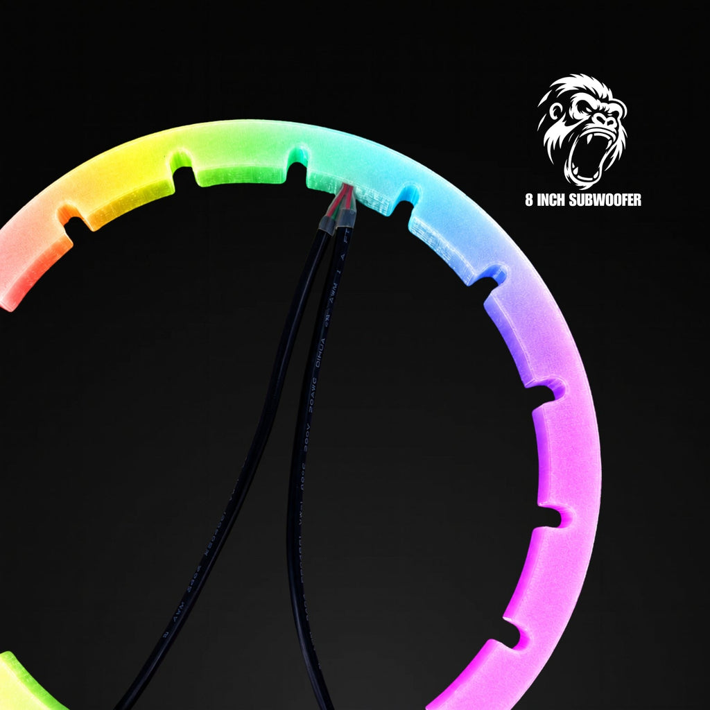 Gorilla Knobz 8-Inch RGB Subwoofer LED Rings