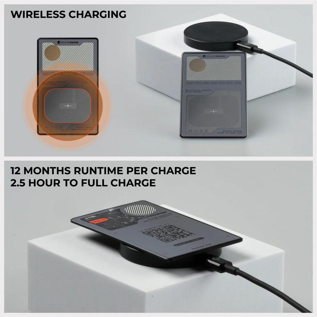 Rolling Square Rechargeable Bluetooth Wallet Tracker