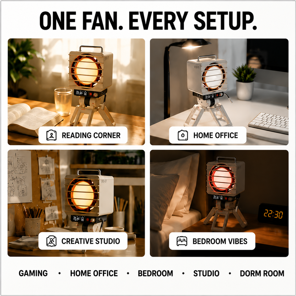KOKOGOL Rechargeable Desk Fan