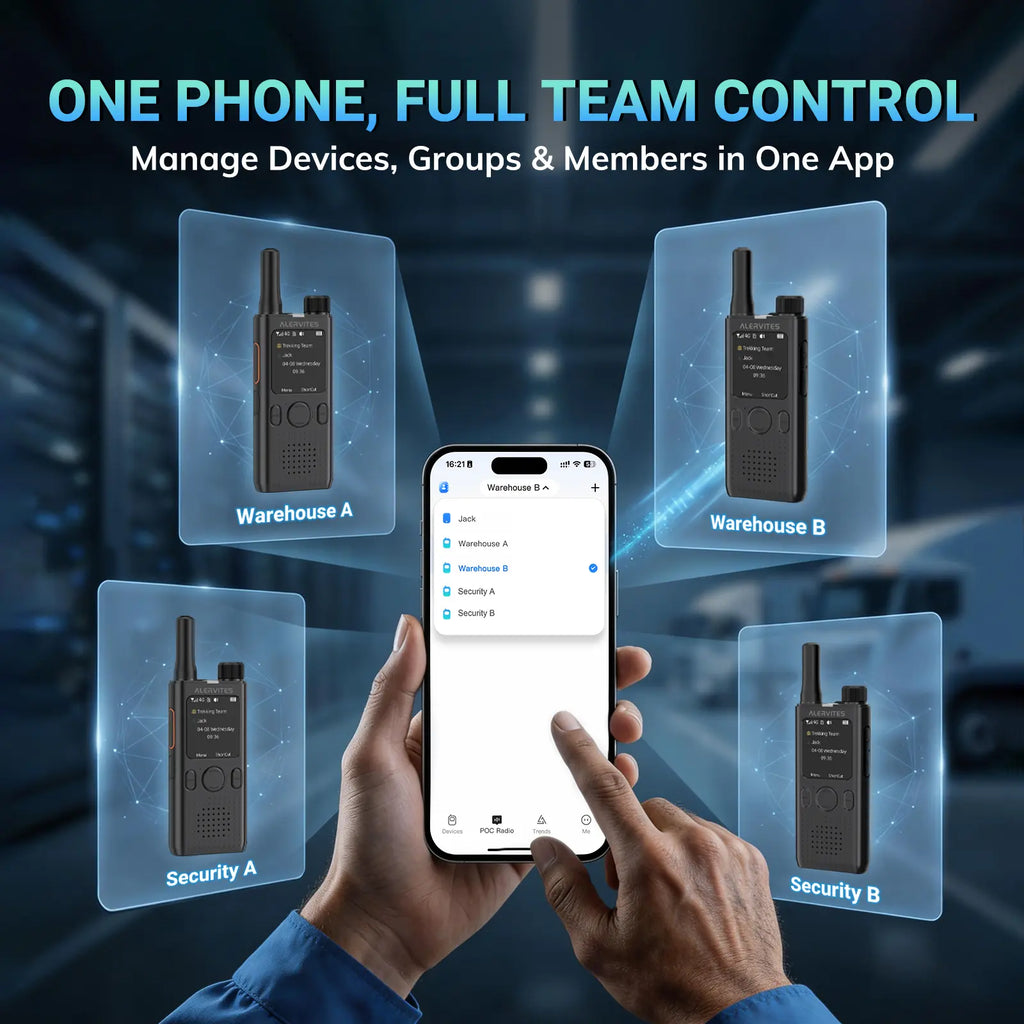 Alervites LTE Push-to-Talk Radio 2-Pack