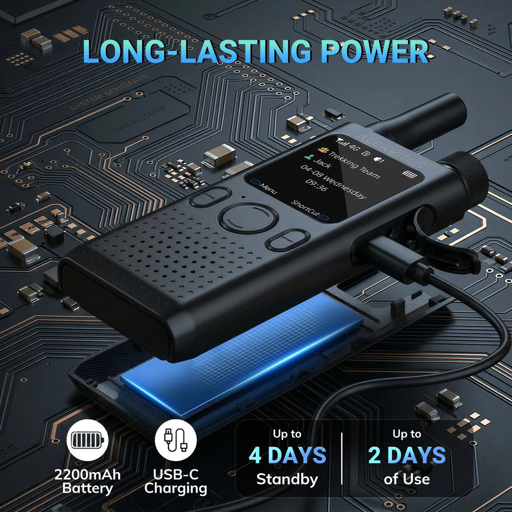 Alervites LTE Push-to-Talk Radio 2-Pack