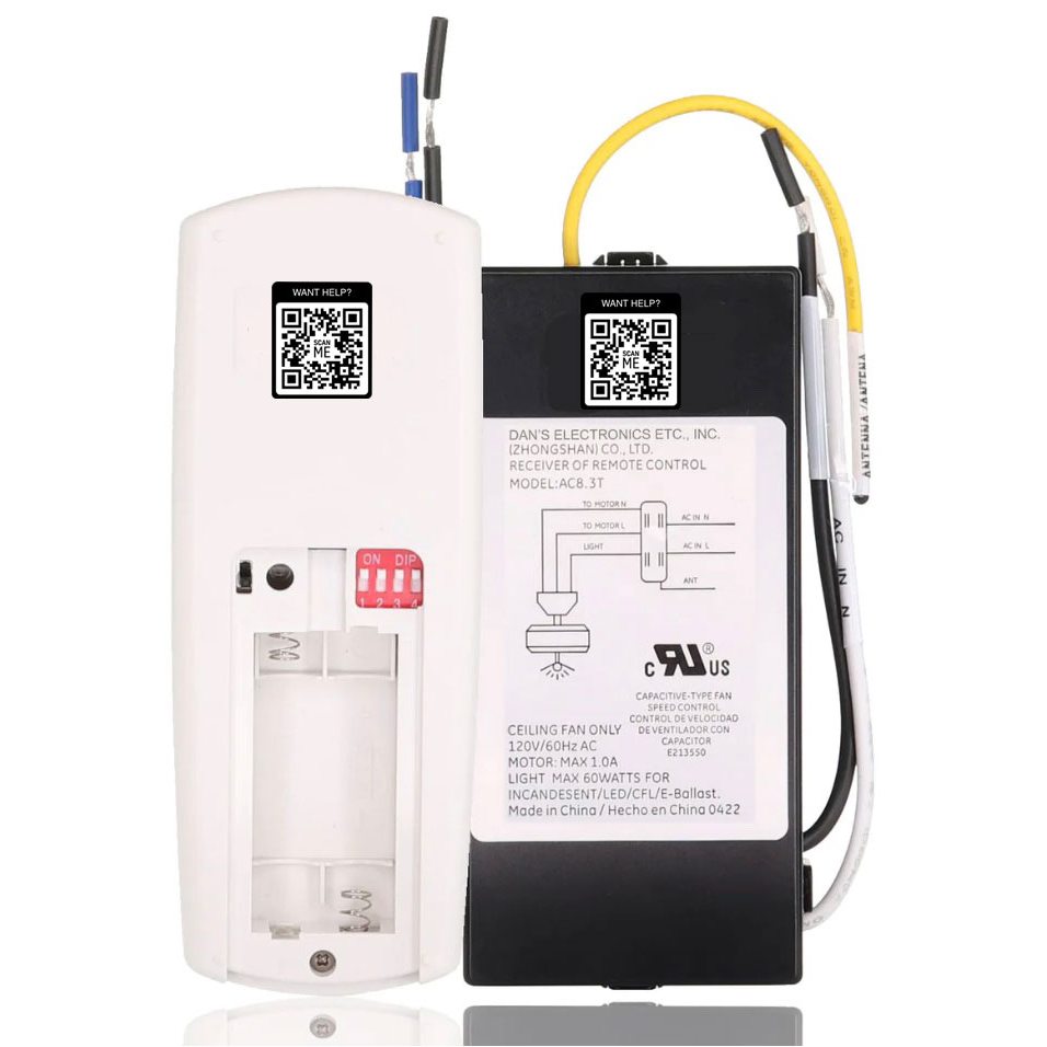 Anderic Ceiling Fan Remote Control Kit