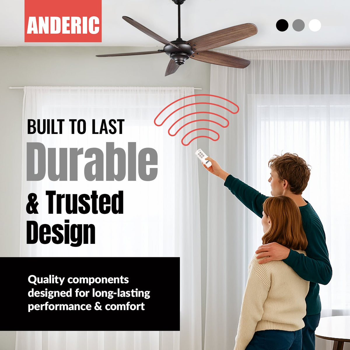 Anderic Ceiling Fan Remote Control Kit