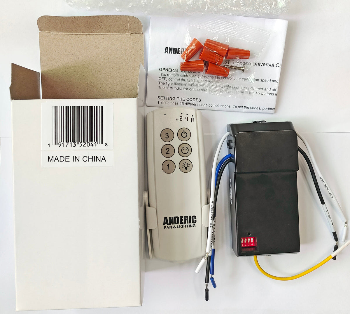 Anderic Ceiling Fan Remote Control Kit