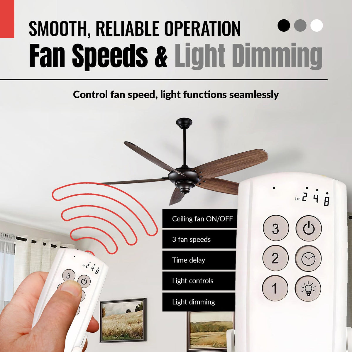 Anderic Ceiling Fan Remote Control Kit
