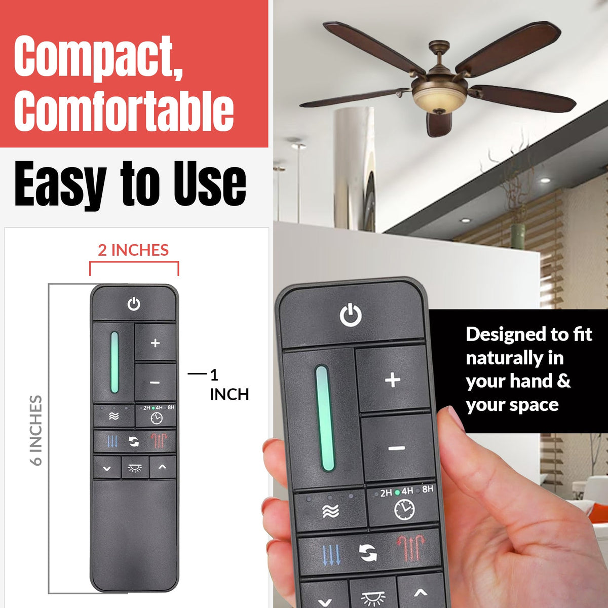 Anderic Ceiling Fan Remote Control