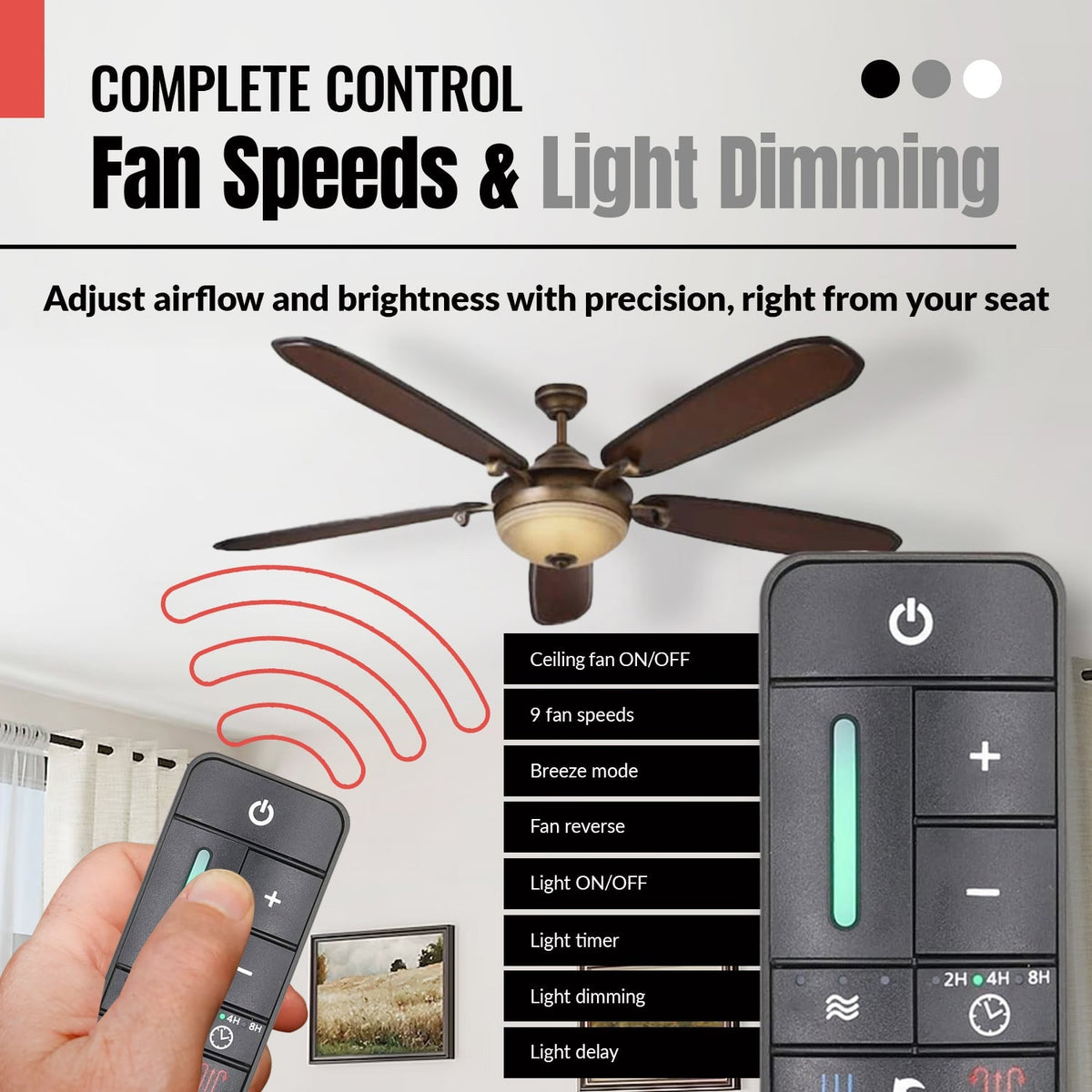 Anderic Ceiling Fan Remote Control