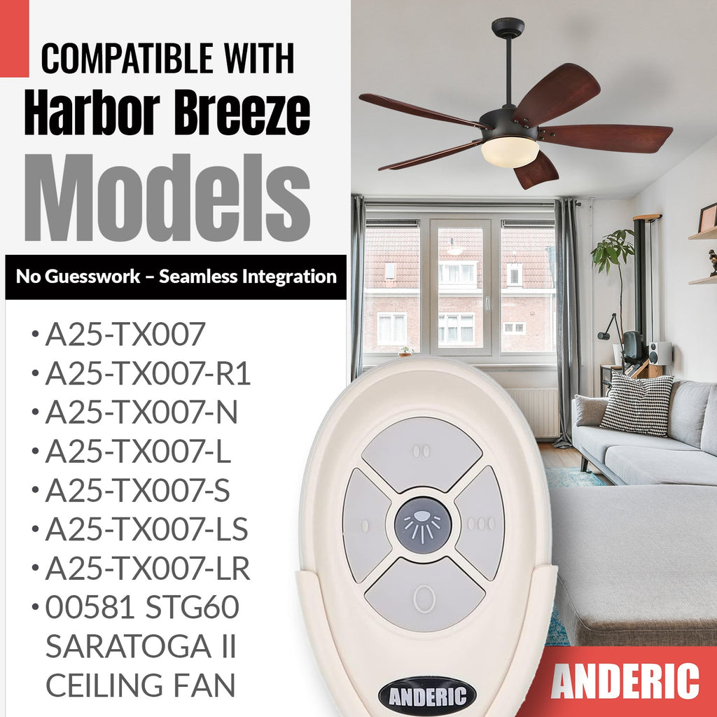 Anderic Ceiling Fan Remote Control