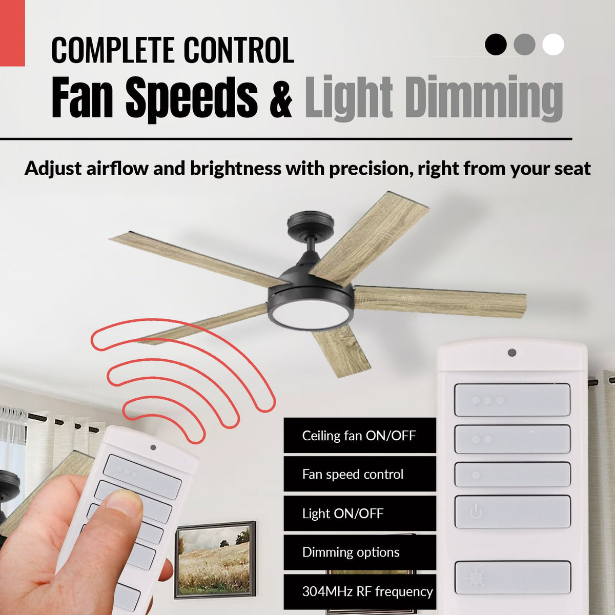 Anderic Ceiling Fan Remote Control