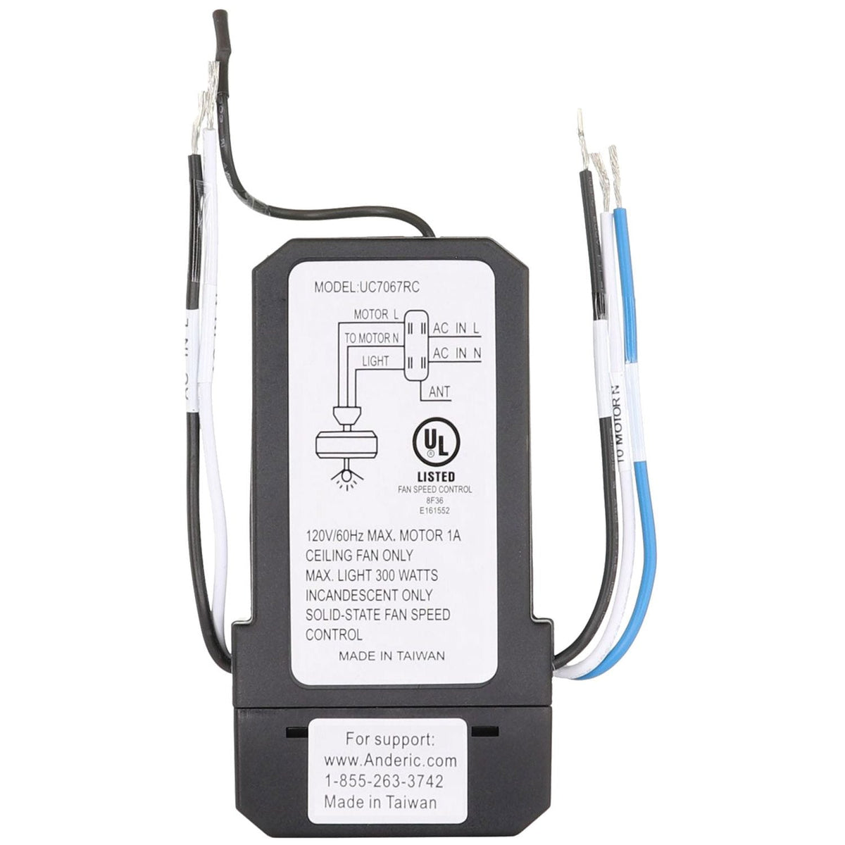 Anderic Ceiling Fan Receiver