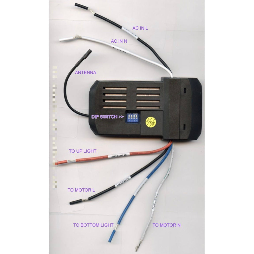 Anderic Up-Light and Down-Light Ceiling Fan Receiver