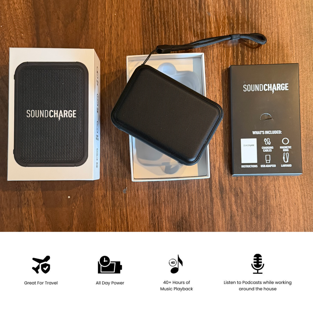 AquaVault Inc. Portable Bluetooth Speaker Power Bank