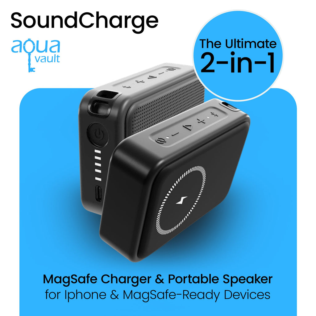 AquaVault Inc. Portable Bluetooth Speaker Power Bank
