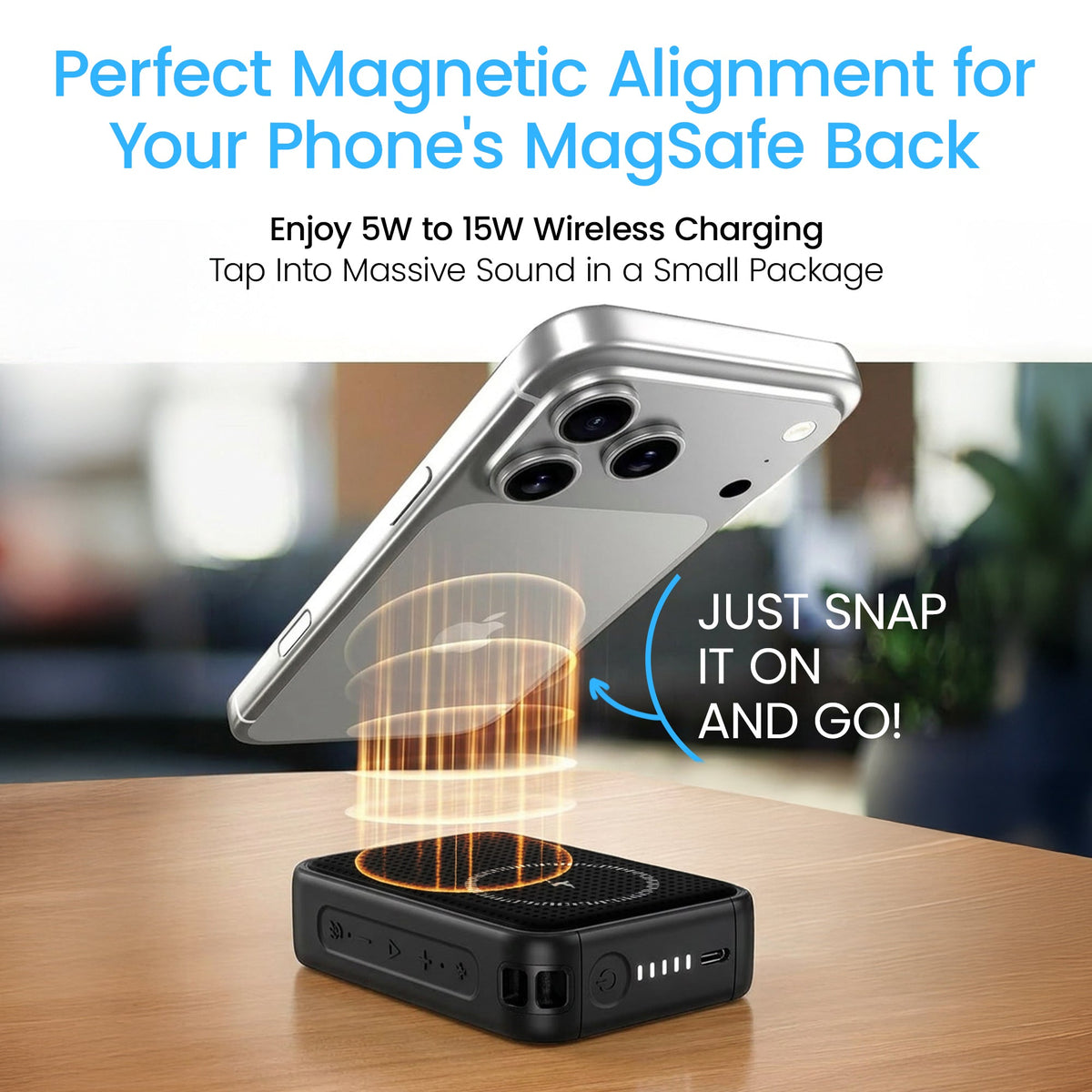 AquaVault Inc. Portable Bluetooth Speaker Power Bank