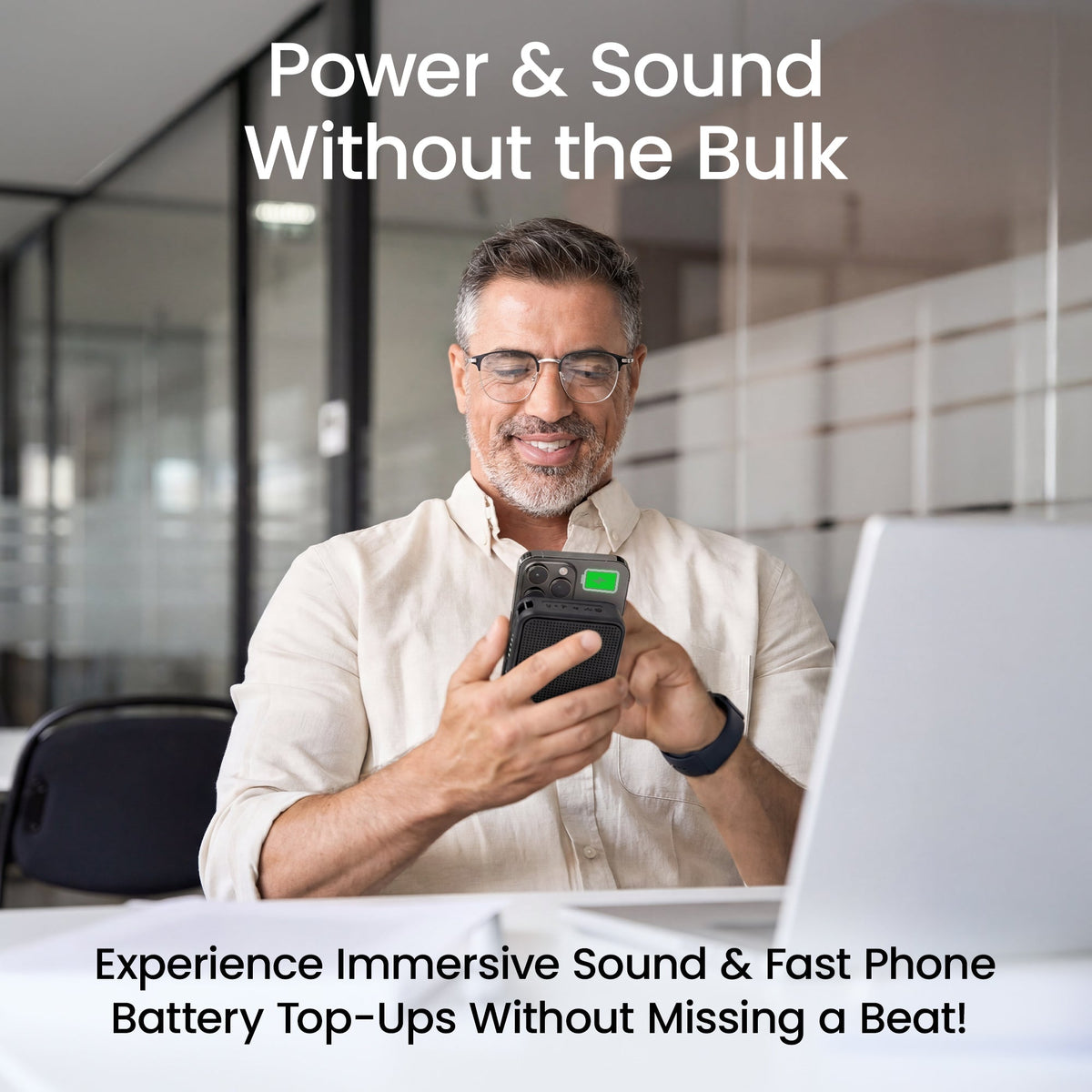 AquaVault Inc. Portable Bluetooth Speaker Power Bank