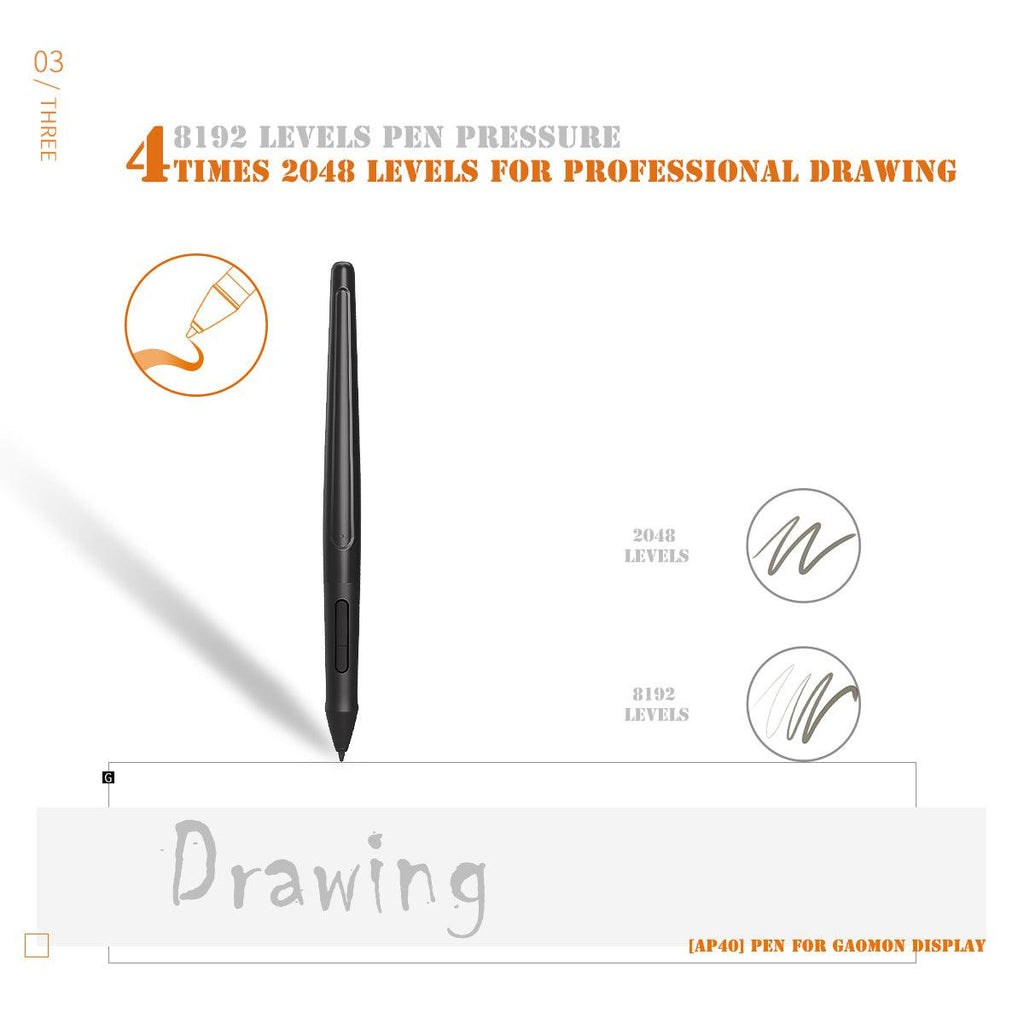 GAOMON Rechargeable Drawing Stylus for PD1560