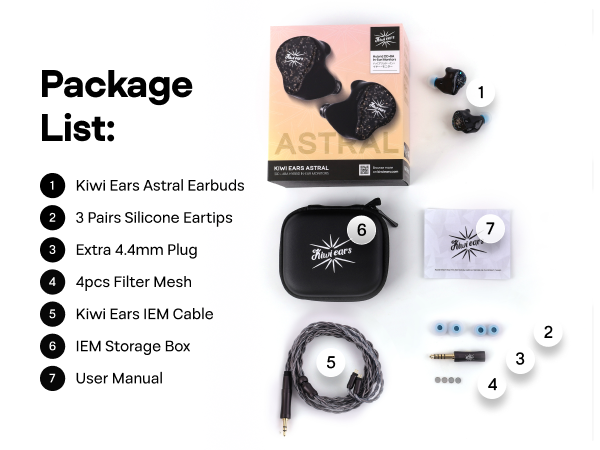 Kiwi Ears Wired In-Ear Monitors
