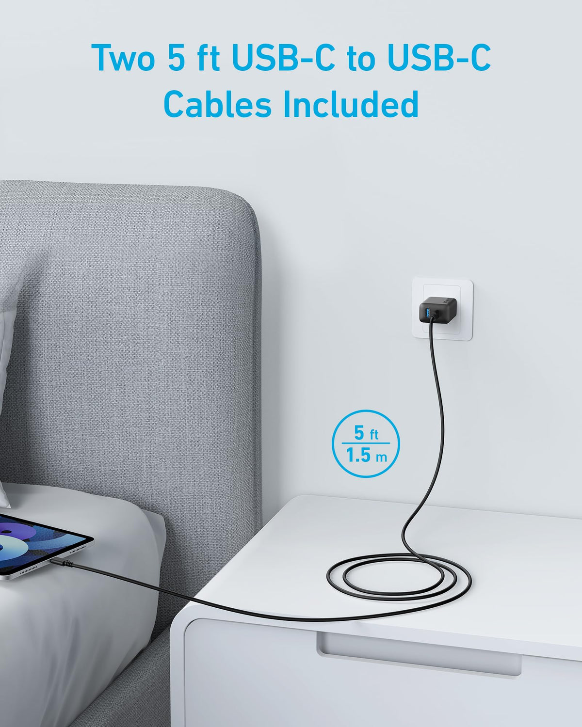 Anker 20W Dual-Port Wall Charger 2-Pack