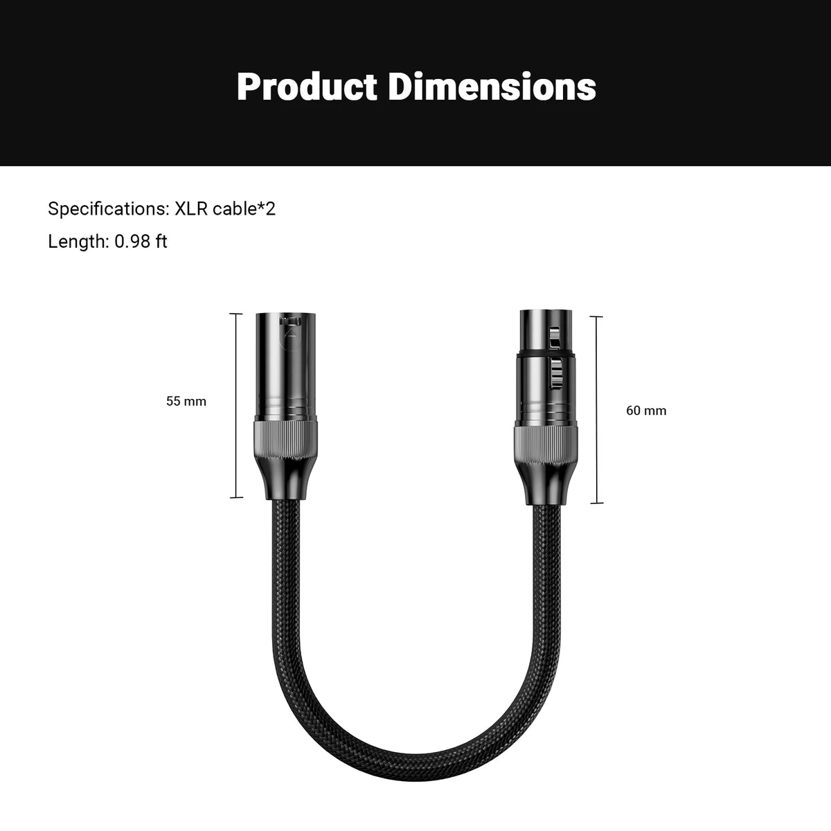Fosi Audio XLR Audio Cable