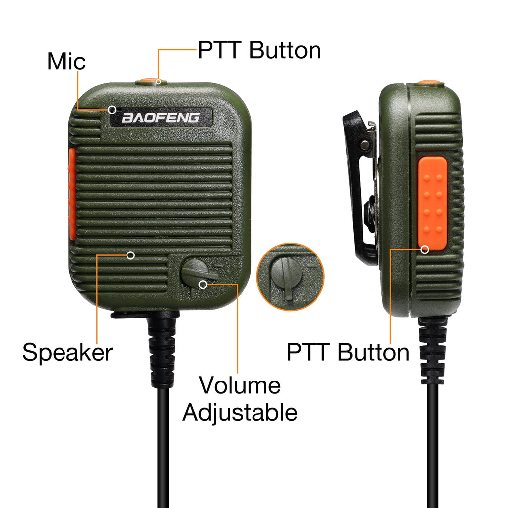 Baofeng Two-Way Radio Speaker Microphone
