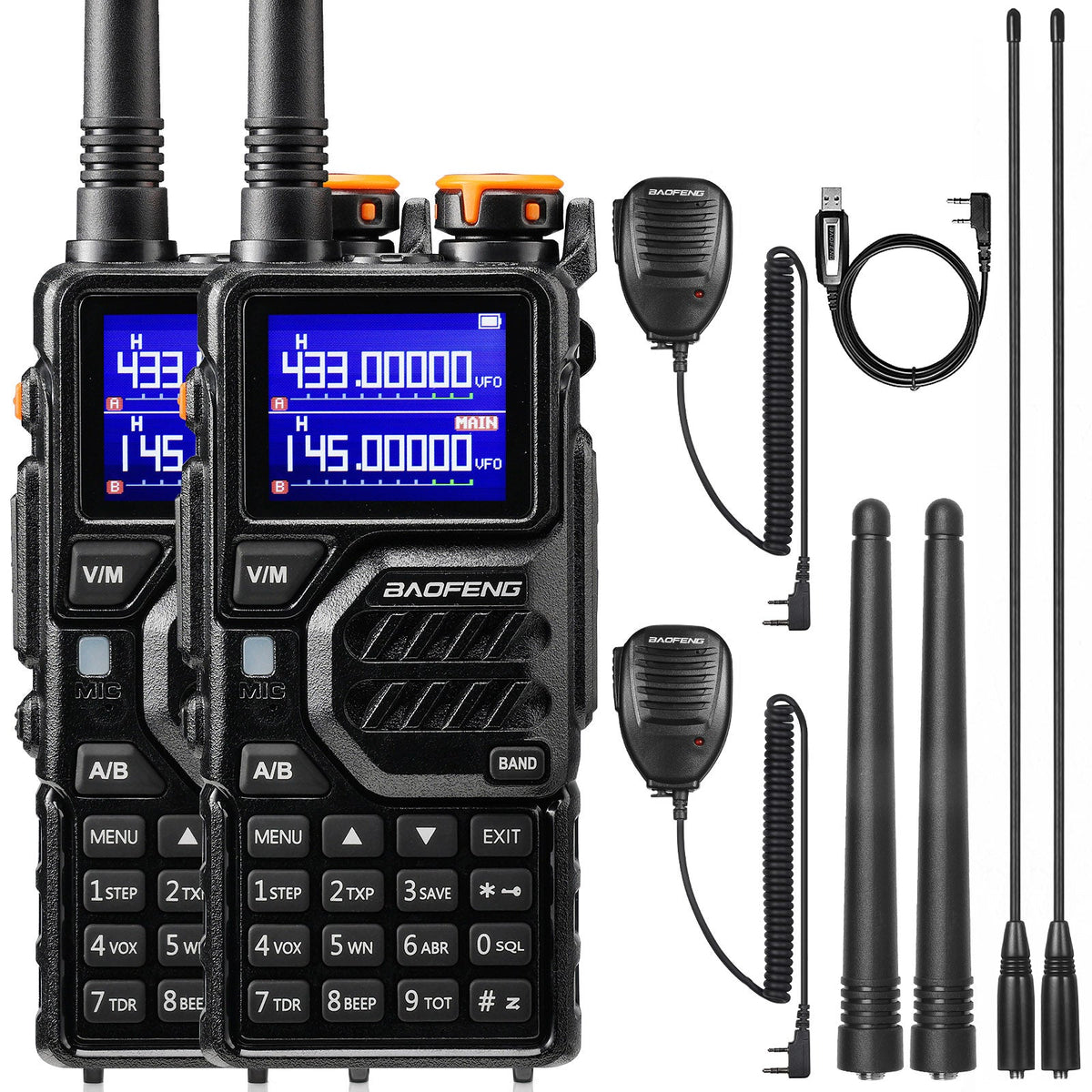 Baofeng 10W Tri-Band Handheld Two-Way Radio