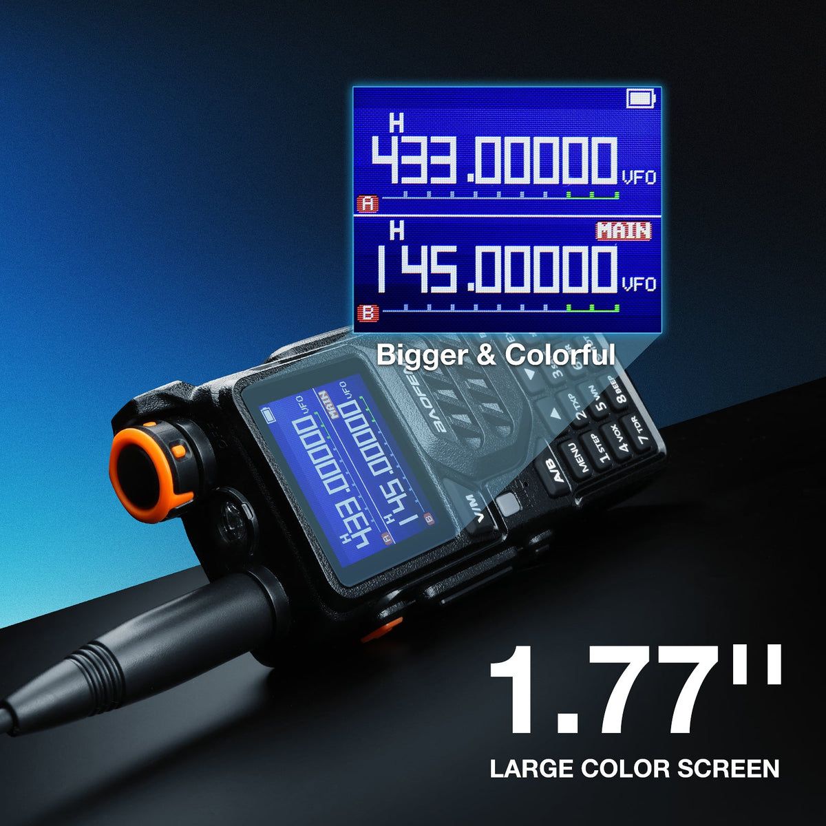 Baofeng 10W Tri-Band Handheld Two-Way Radio