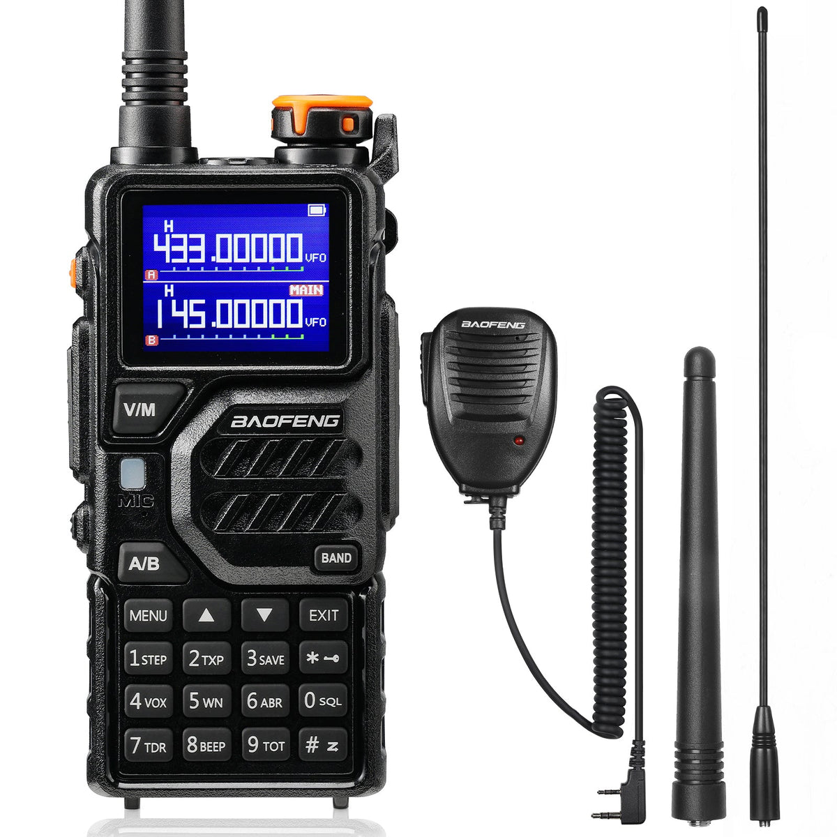 Baofeng 10W Tri-Band Handheld Two-Way Radio