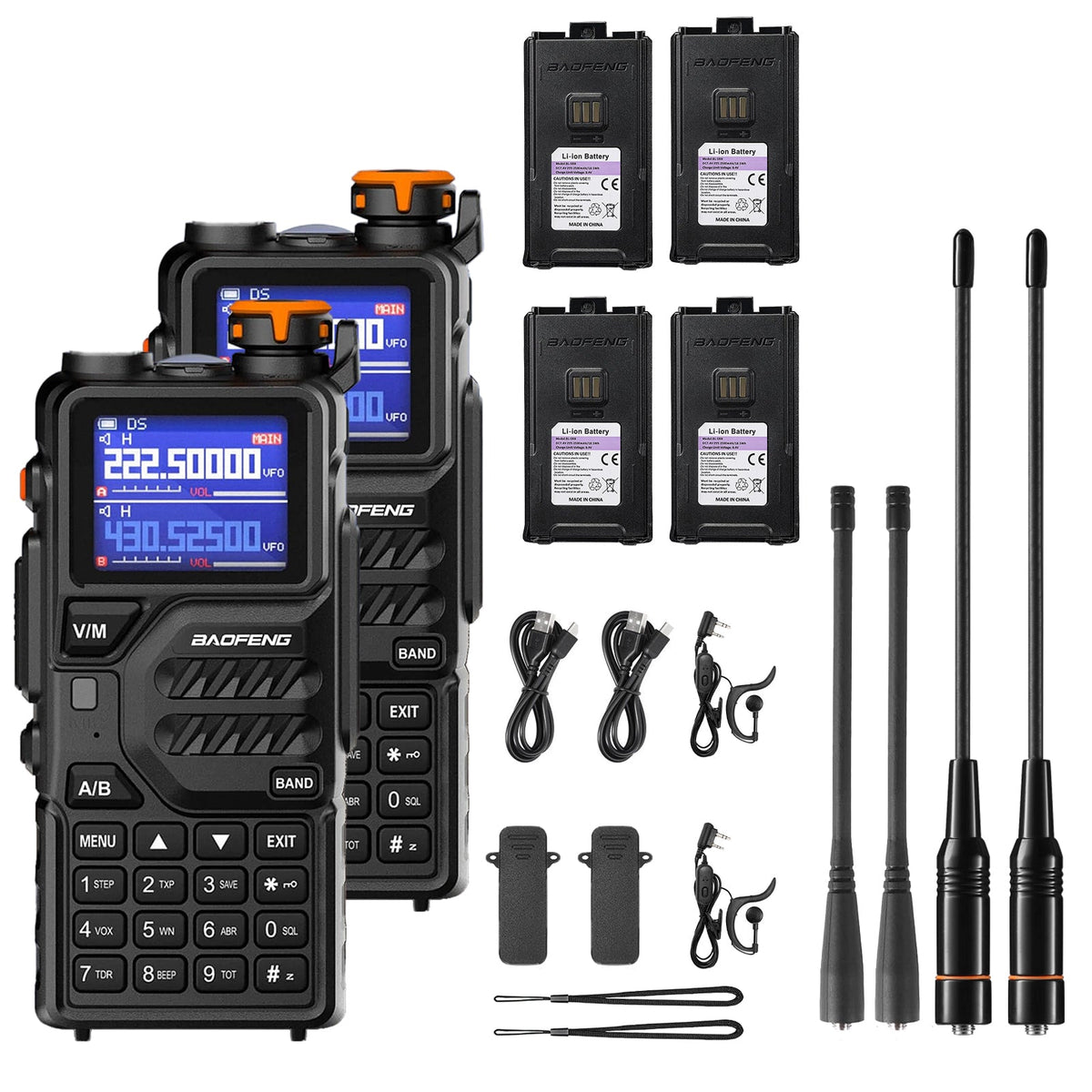 Baofeng 10W Tri-Band Handheld Two-Way Radio