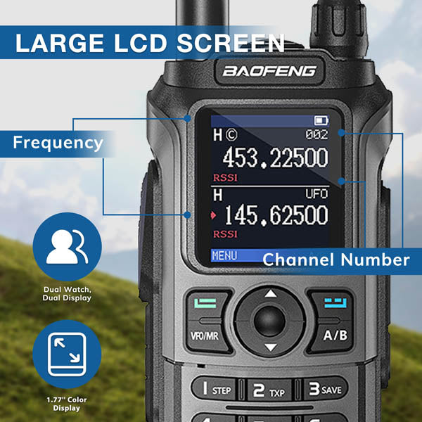 Baofeng 6W Tri-Band Handheld Radio