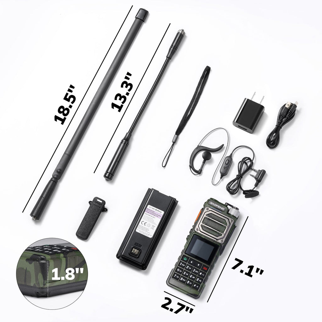Baofeng 10W Tri-Power Handheld Two-Way Radio