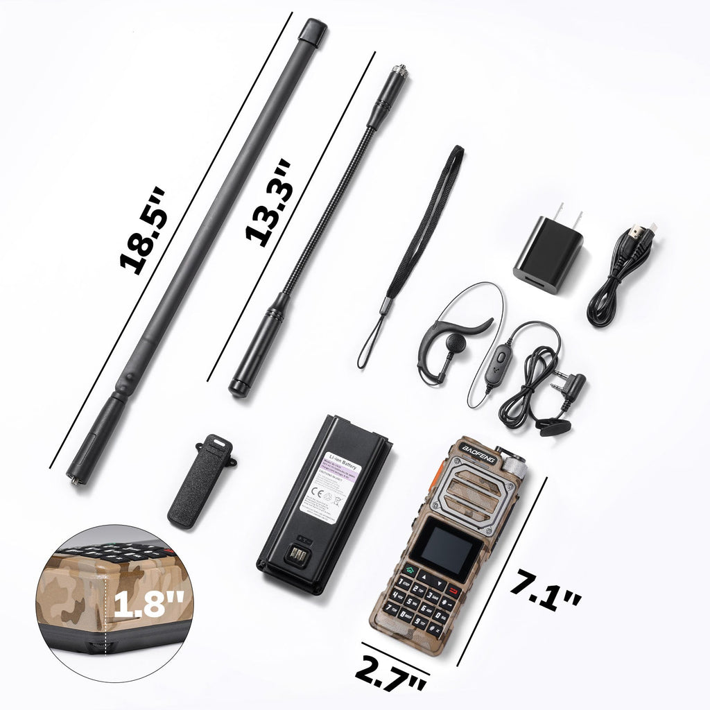 Baofeng 10W Tri-Power Handheld Two-Way Radio