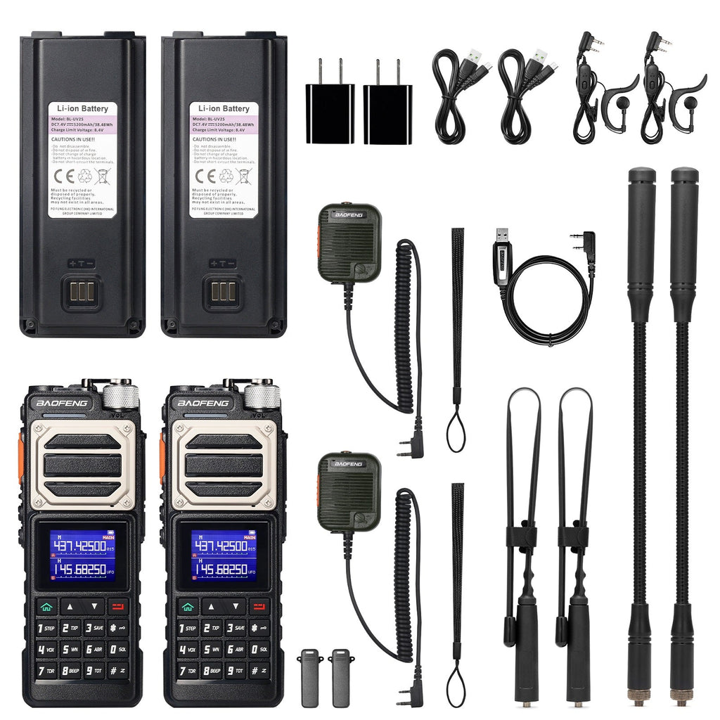 Baofeng 10W Tri-Power Handheld Two-Way Radio
