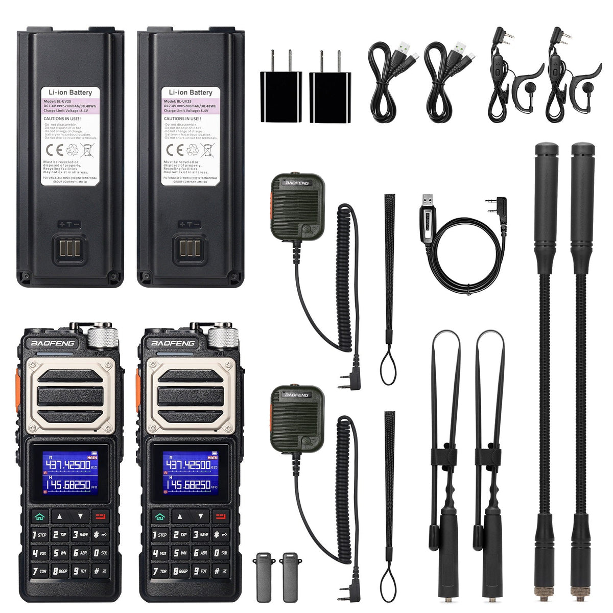Baofeng 10W Tri-Power Handheld Two-Way Radio
