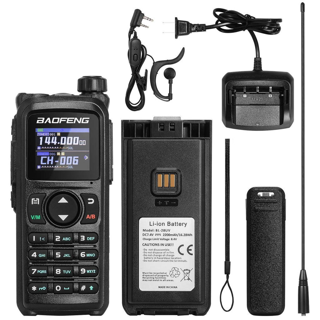 Baofeng 10W Tri-Band Handheld Two-Way Radio