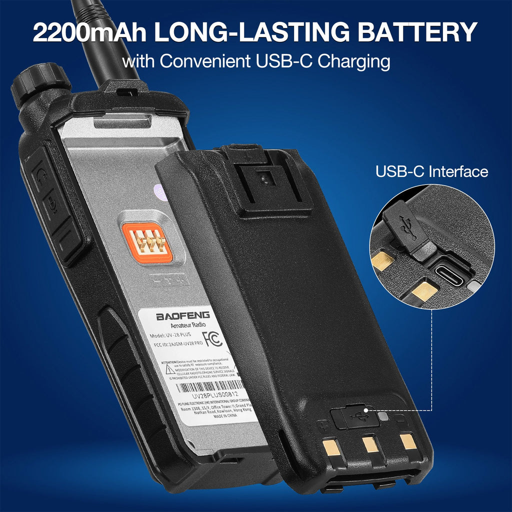 Baofeng 10W Tri-Band Handheld Two-Way Radio