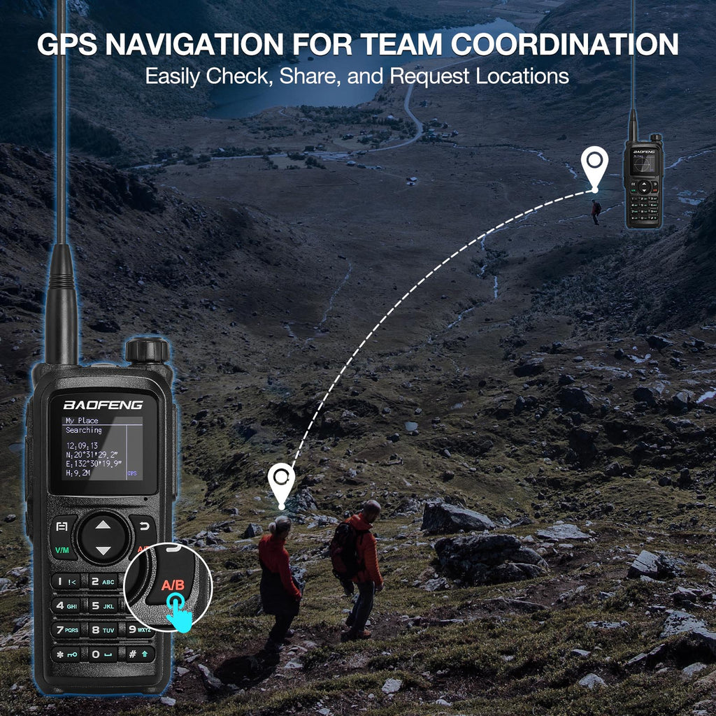 Baofeng 10W Tri-Band Handheld Two-Way Radio