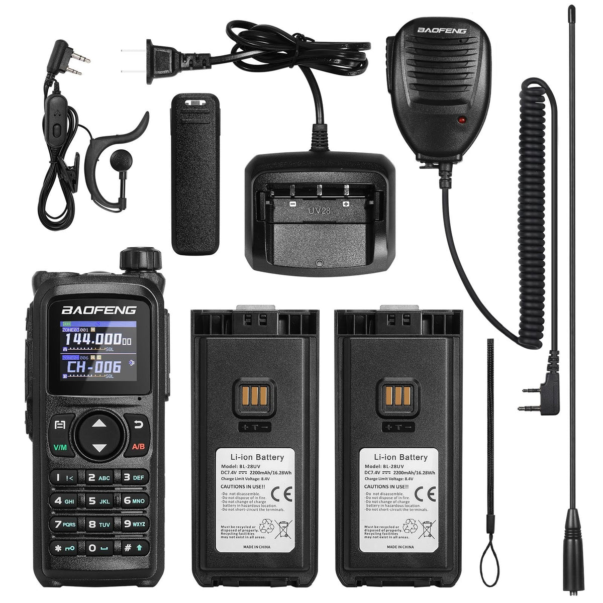 Baofeng 10W Tri-Band Handheld Two-Way Radio