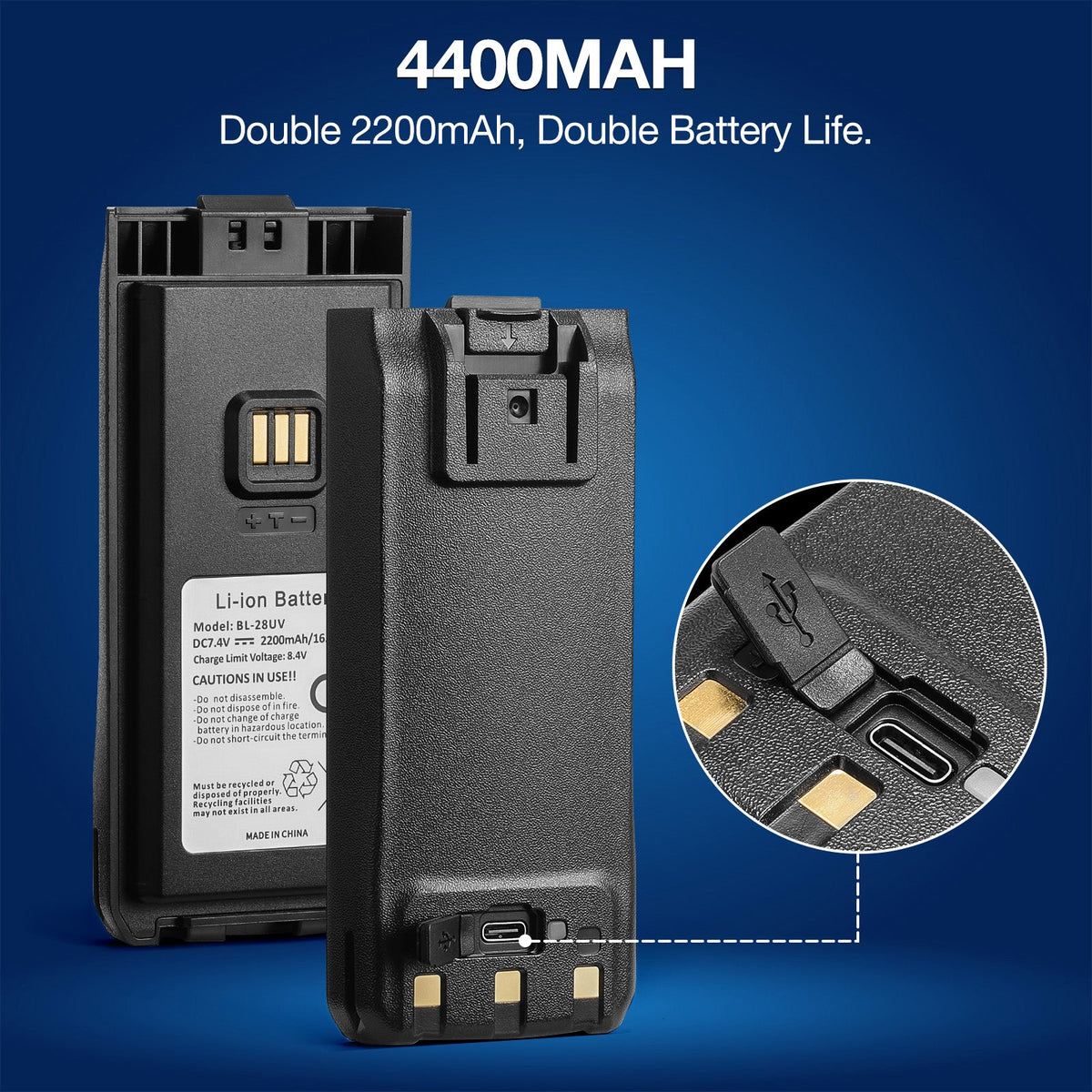 Baofeng 10W Tri-Band Handheld Two-Way Radio
