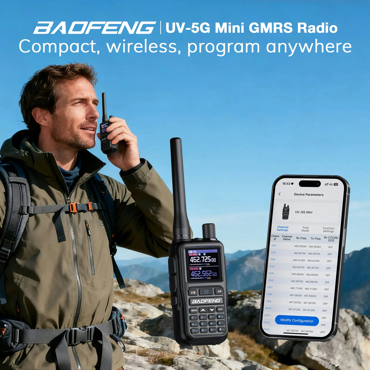 Baofeng 5W GMRS Handheld Radio