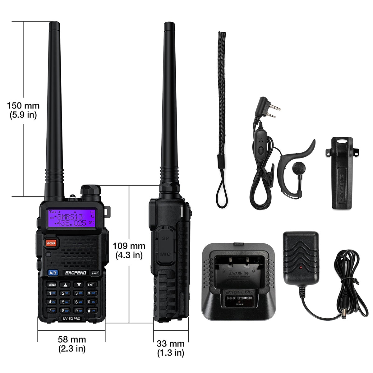 Baofeng 5W GMRS Handheld Radio