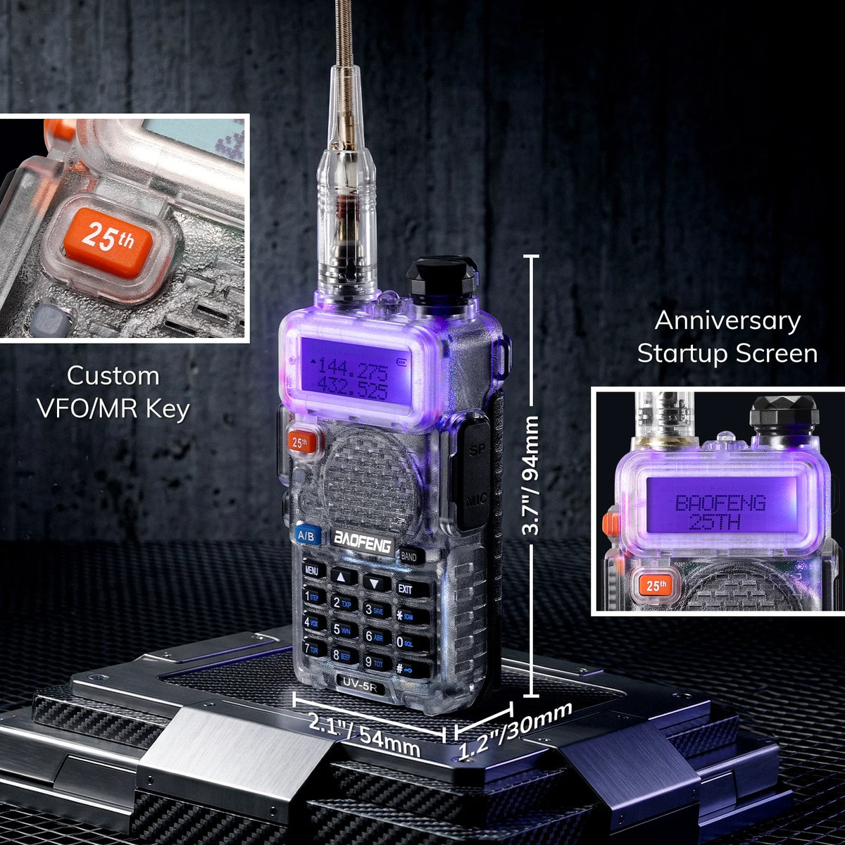 Baofeng 5W Dual-Band Handheld Two-Way Radio