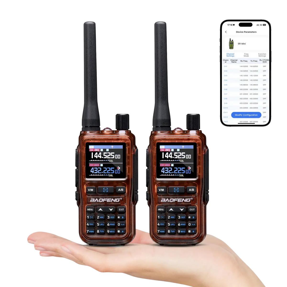 Baofeng 5W Dual-Band Handheld Radio
