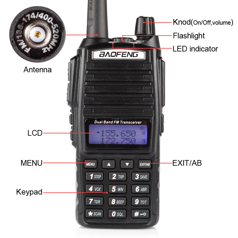 Baofeng 5W Dual-Band Handheld Radio