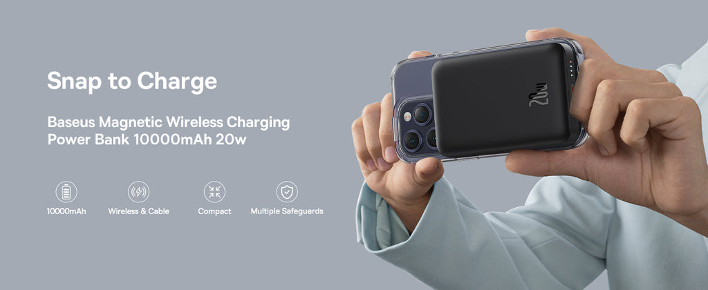 baseus 10000mAh Magnetic Wireless Power Bank