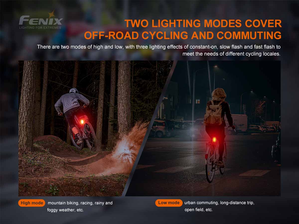 Fenix USB-C Rechargeable Bicycle Taillight