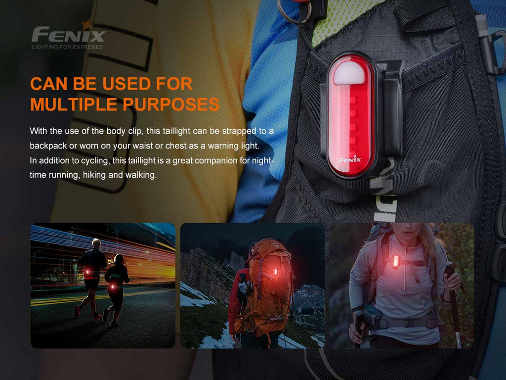 Fenix USB-C Rechargeable Bicycle Taillight