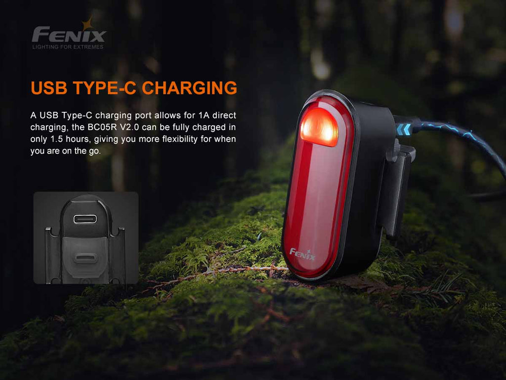 Fenix USB-C Rechargeable Bicycle Taillight