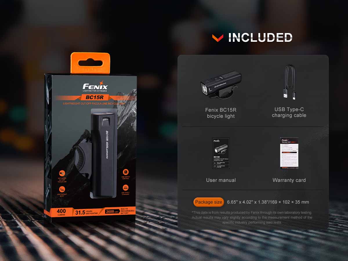 Fenix Rechargeable Bicycle Headlight